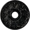 Ekena Millwork Apollo Ceiling Medallion (Fits Canopies up to 5 5/8"), 16 1/2"OD x 3 5/8"ID x 1 1/8"P, Black Pearl CM16APBPS - alternate 1